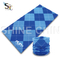 T-2074_藍格紋菱形頭巾 魔術頭巾