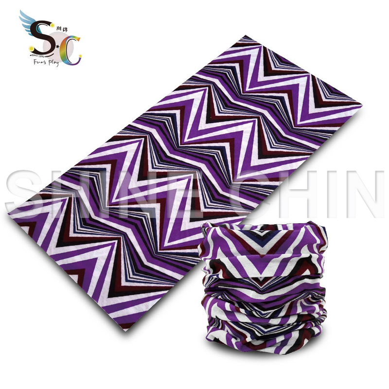 I - 1007_紫底M型 魔術頭巾