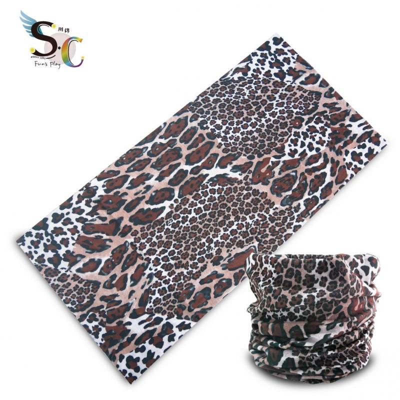 時尚動物豹紋多功能機能頭巾